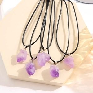 Amethyst natural stone necklace